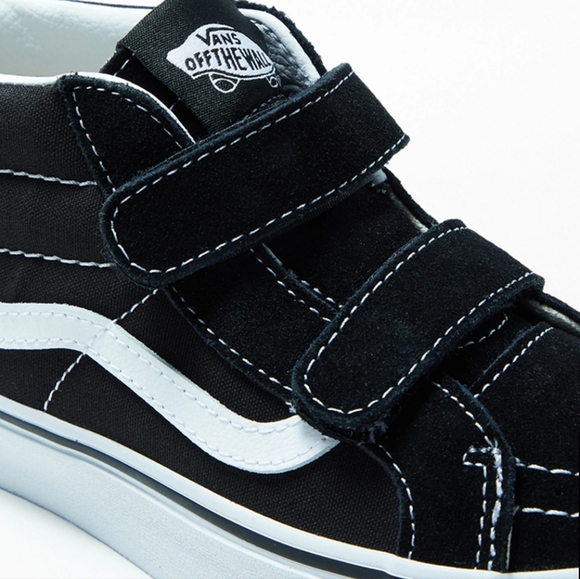 Vans Kids Velcro Sk8 Old Skool Mid Shoes. - Picture 7 of 15